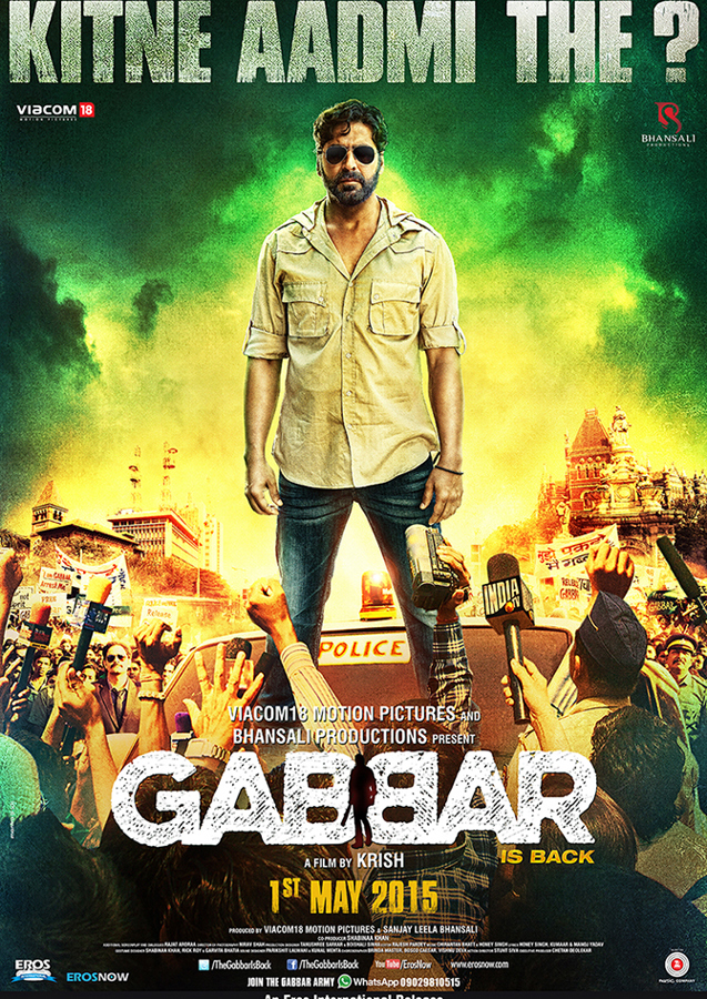 GABBAR IS BACK (2015) con AKSHAY KUMAR + Jukebox + Sub. Español + Online Gabbarisbackposter2